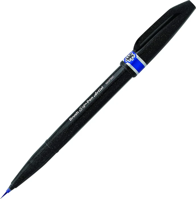 Pentel Brush Sign Pen Artist SESF30C blau, 12er-Pack