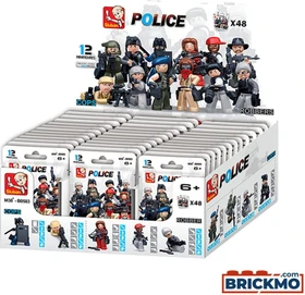 Sluban Police Cops & Robbers Display 48 Stück