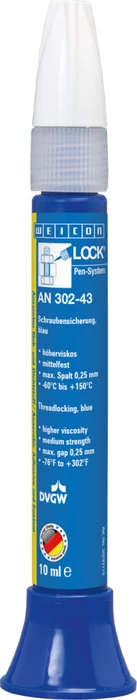 Weicon Weiconlock AN 302-43 Schraubensicherung mit Trinkwasserzulassung, 10ml