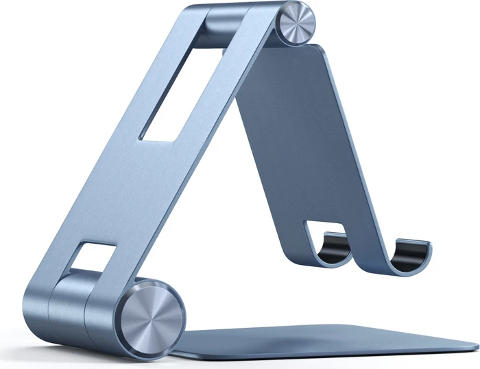 Satechi R1 Aluminum Hinge Holder, Tablet-Stand 4-13", Blue, faltbar