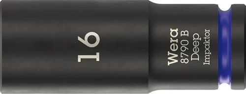 Wera 8790 B Impaktor Deep Außensechskant Steckschlüssel 3/8", 16x63mm