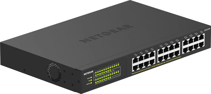 Netgear SOHO GS300 Desktop Gigabit Switch, 24x RJ-45, 190W PoE+