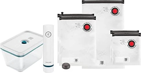 Zwilling Fresh & Save La Mer Glas Starter-Set Vakuumier-Stick, 7-tlg.