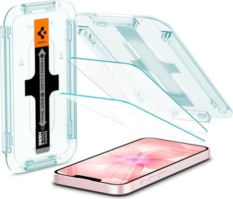 Spigen GLAS.tR EZ Fit Sensor Protection Screen Protector für Apple iPhone 14, 2er-Pack