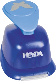 Heyda Hebel-Motivstanzer groß, Falter, blau, 25mm