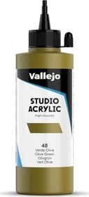 Vallejo Studio Acrylic olive green, 200ml