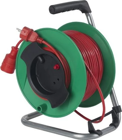 as-Schwabe Sicherheits-Gerätetrommel, Gerätetrommel, Schuko auf 1x Schuko, 50m, IP20, H05VV-F 3G1,5