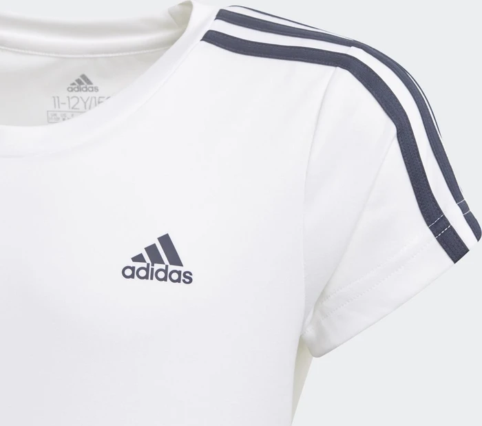adidas Designed 2 Move 3-Streifen Funktionsshirt kurzarm white/legend ink (Junior)