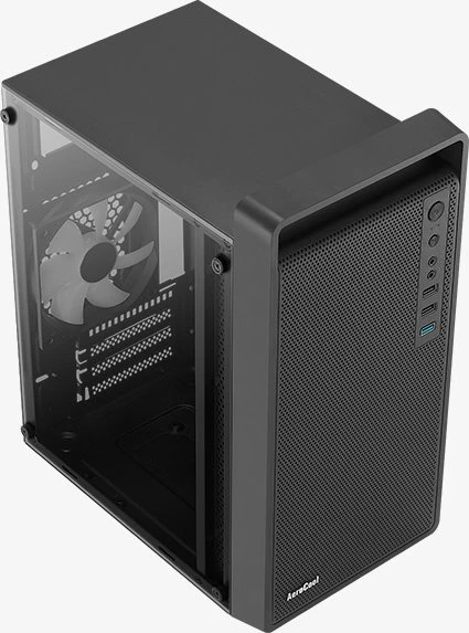 AeroCool CS-109 [V1] Black, Glasfenster