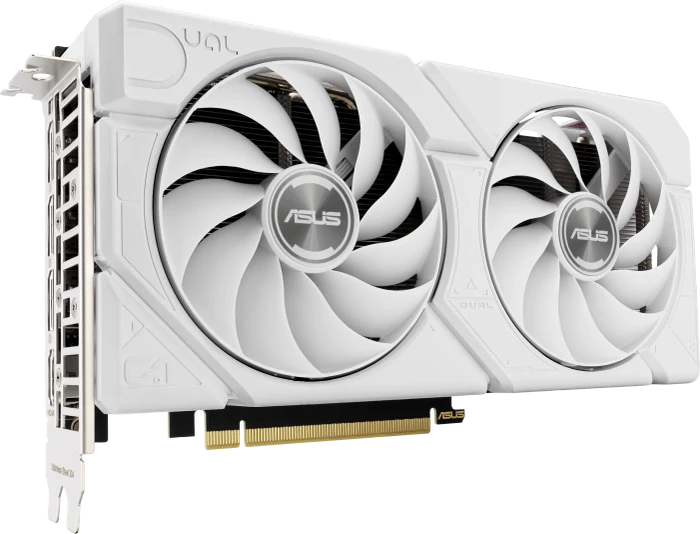 ASUS Dual GeForce RTX 4060 Ti EVO White OC, DUAL-RTX4060TI-O8G-EVO-WHITE, 8GB GDDR6, HDMI, 3x DP