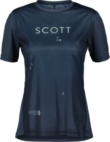 Scott Trail Flow Trikot kurzarm metal blue/fresh green (Damen)