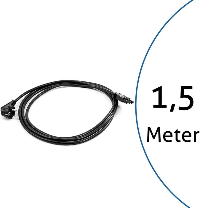 Bachmann Gerätezuleitung Kabel Schuko GST18, 1.5m, schwarz