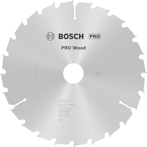 Bosch Professional Optiline Wood Kreissägeblatt 24Z, 216x2x30mm, 1 Stück