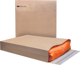 Bong e-Green Versandtasche mit Klotzboden braun, 500x400x100mm, 100er-Pack