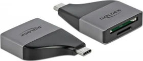 DeLOCK USB Typ-C Card Reader fpr SD/MMC und Micro SD Cards, USB-C 3.0 [Stecker] (64117)
