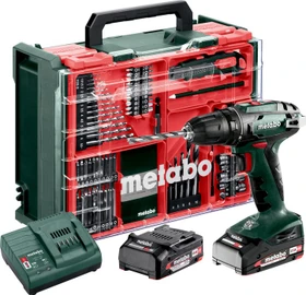 Metabo BS 18 Akku-Bohrschrauber inkl. Koffer + 2 Akkus 2.0Ah + Zubehör
