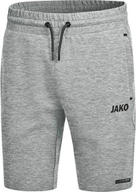 Jako Premium Basics Trainingshose kurz hellgrau meliert