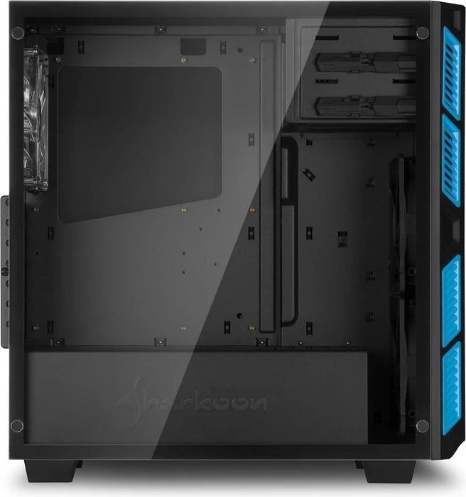 Sharkoon AI7000 Glass blau, Glasfenster