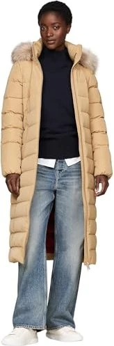 Tommy Hilfiger Heritage Down Tyra Maxi Hooded Funktionsmantel classic khaki (Damen)