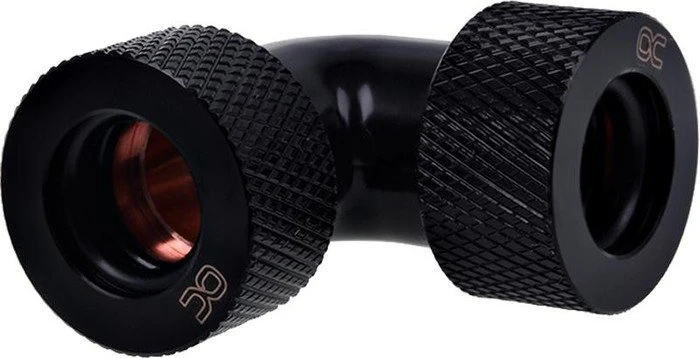 Alphacool Eiszapfen 90° 13mm L-Verbinder für Rohre G1/4", schwarz