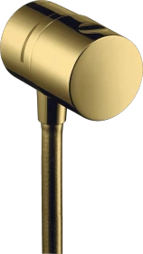 Hansgrohe Axor Uno Wandanschluss mit Absperrventil rund polished goldoptik