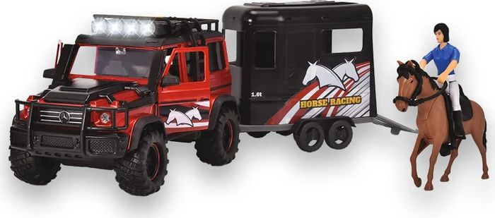 Dickie Toys Pferdetransporter mit Anhänger