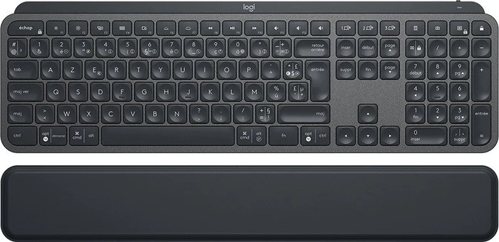 Logitech MX Keys Plus MX Palm Rest, schwarz, USB/Bluetooth, FR