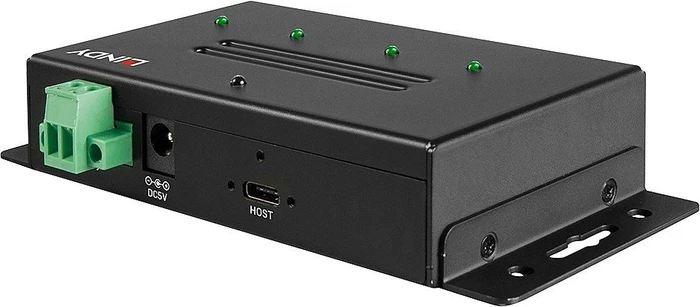 Lindy Industrial Wallmount USB-Hub, 2x USB-C 3.1, 2x USB-A 3.1, USB-C 3.1 [Buchse]