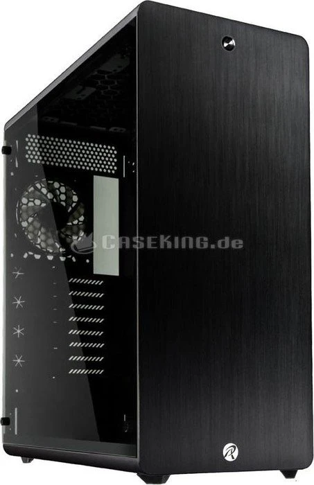 Raijintek Asterion Classic, schwarz, Glasfenster