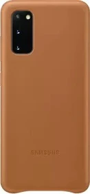 Samsung Leather Cover für Galaxy S20 braun