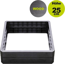 Garantia Ergo Quadro L Hochbeet Erweiterung 80x80cm wood