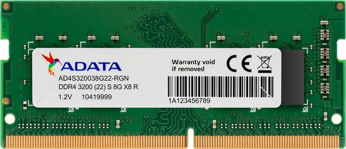 ADATA Premier SO-DIMM 8GB, DDR4-3200, CL22, X8, bulk