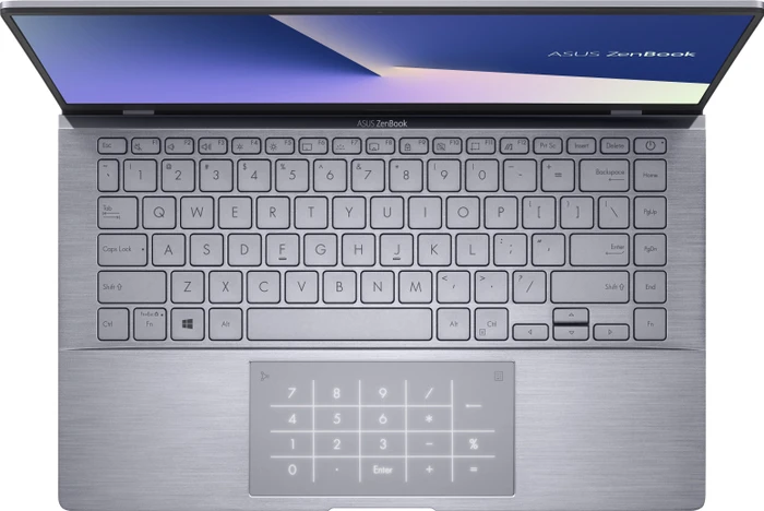 ASUS ZenBook 14 UM433IQ-A5018T, Light Grey, Ryzen 7 4700U, 16GB RAM, 512GB SSD, GeForce MX350, DE