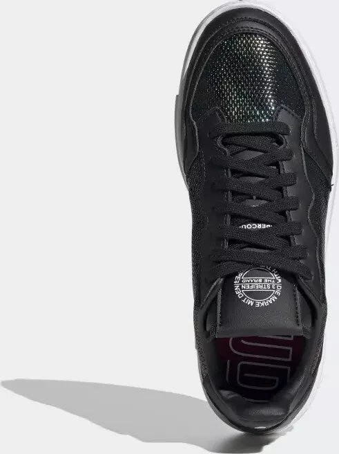 adidas Supercourt core black/cloud white/mystery ruby (Damen)