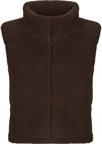 ONLY Sandra Teddyfell Weste seal brown (Damen)