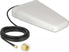 DeLOCK Multi Band, LTE, WLAN Outdoor-Antenne, 2.1GHz/900MHz, 7-9dBi, SMA, direktional, weiß