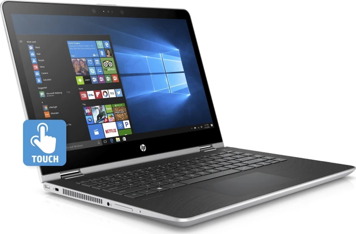 HP Pavilion x360 14-ba088ng, grau, Core i3-7130U, 8GB RAM, 256GB SSD, DE