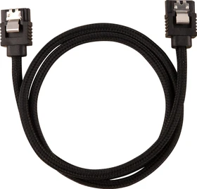 Corsair Premium Sleeved SATA 6Gb/s Kabel schwarz 0.6m