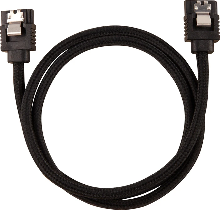 Corsair Premium Sleeved SATA 6Gb/s Kabel schwarz 0.6m