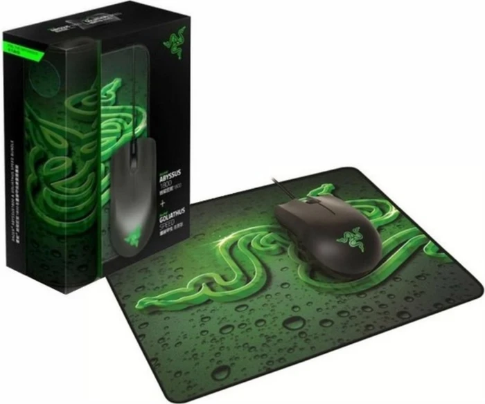 Razer Abyssus 2000 Gaming Mouse + Goliathus Speed Mousepad, USB