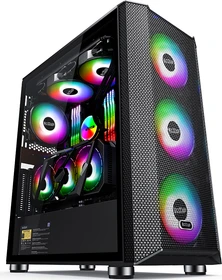 PCCooler Diamond MA200 Mesh, schwarz, Glasfenster