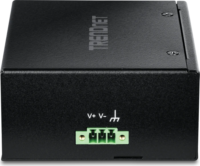 TRENDnet TI Hardened Industrial Railmount Gigabit Switch, 8x RJ-45, 200W PoE+