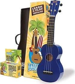 Mahalo Rainbow Series Learn 2 Play Ukulele Pack Blue