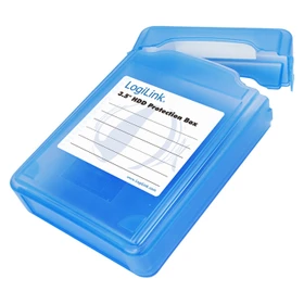 LogiLink Festplatten Schutz-Box, 3.5", blau