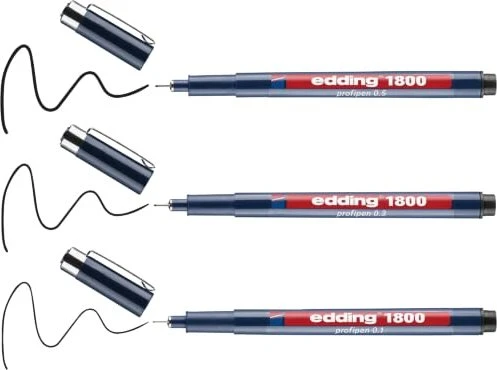 edding 1800 sortiert, 3er-Set