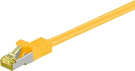 goobay Patchkabel, Cat7/Cat6a, S/FTP, RJ-45/RJ-45, 1m, gelb