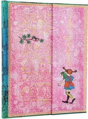 Paperblanks Pippi Langstrumpf Notizbuch Ultra, A4, liniert, Hardcover, 144 Blatt