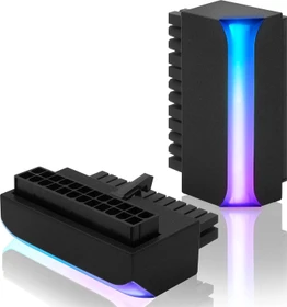 EZDIY-FAB 24-Pin Winkeladapter 90°, ARGB, schwarz (DE2-24Pin)