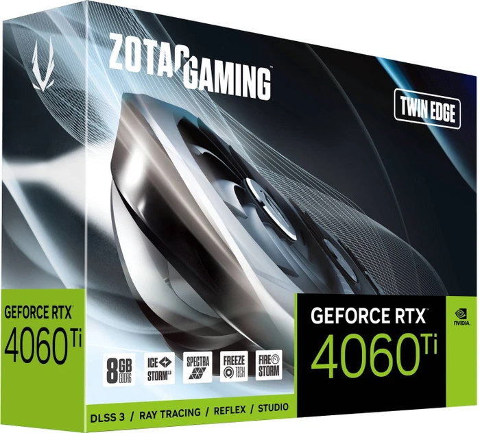 Zotac Gaming GeForce RTX 4060 Ti Twin Edge OC, 8GB GDDR6, HDMI, 3x DP