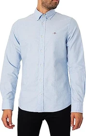Gant Slim Fit Classic Oxford Hemd langarm light blue (Herren)